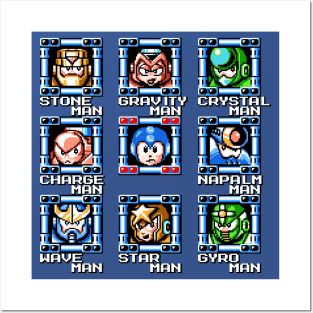 Mega Man 5 Stage Select Posters and Art